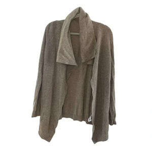 Theory 100% Cashmere Open Front Textured Cardigan L